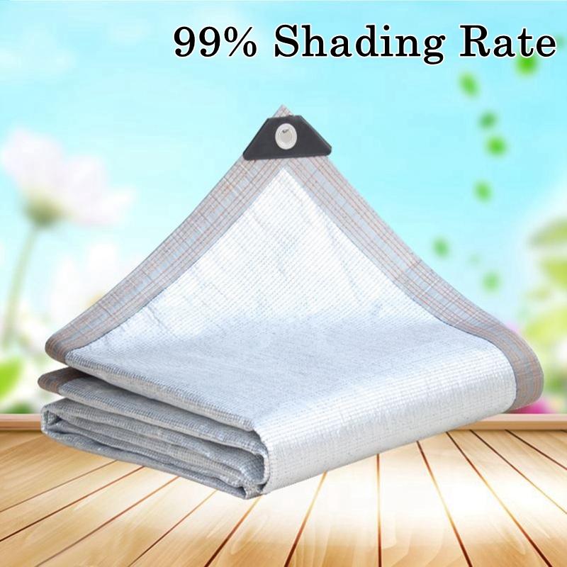 Shade 99% Shading Rate Aluminum Foil Sun Sail Home Balcony Net Thicken Anti-UV Garden Awning