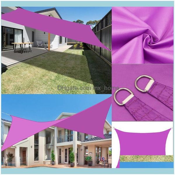 Shade Buildings Patio, Lawn Home Gardenshade Sail Rec Triangular Auvent Outdoor Terrace Canopy Swimming Gazibo Tent Waterproof Patio For G