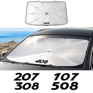 Shade Car Windshield Sunshade Umbrella For Peugeot 206 207 208 301 307 308 406 407 408 508 2008 3008 5008 108 607 4008 Rifter 107 306 230712