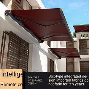 Ombre électrique auvent Villa extérieur balcon porte toit pliable auvent pleine boîte rétractable cour rétractable