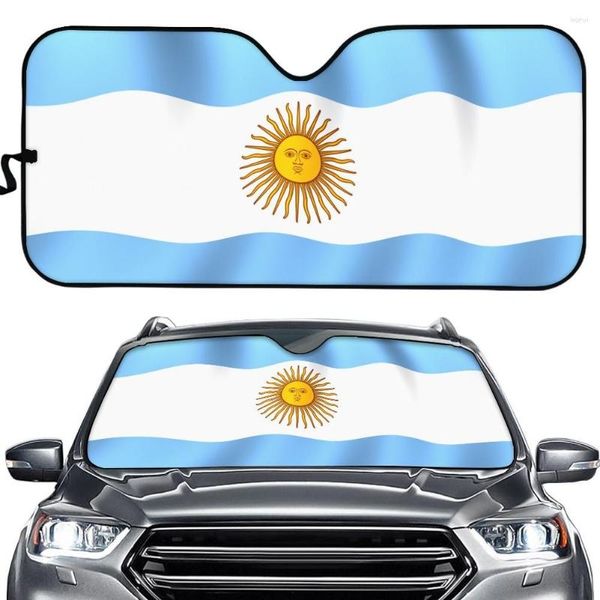Sombra bandera de Argentina moda 3D diseño parabrisas sol para coche Auto Interior accesorios ventana delantera visera parasol plegable
