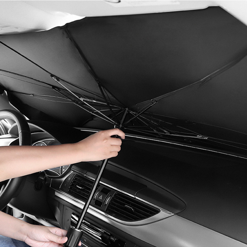 Schaduw Opvouwbare Auto Zonnescherm Shades voor Voorruit Zonnescherm Cover UV Bescherming Warmte Isolatie Auto Interieur Voorruit Zonnescherm 230727