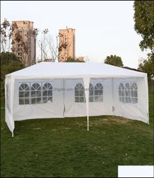 Schaduwtuin gebouwen patio gazon huis buiten 3x9m luifel feestje bruiloft tent gazebo paviljoen cater evenementen sidewall drop levering5457332