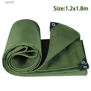 Schaduw Zwaar zeildoek Slijtvast canvas zeil Outdoor Waterdichte tent onderdak Luifel Accessoires Hoes Stofdicht met oogjes YQ240131