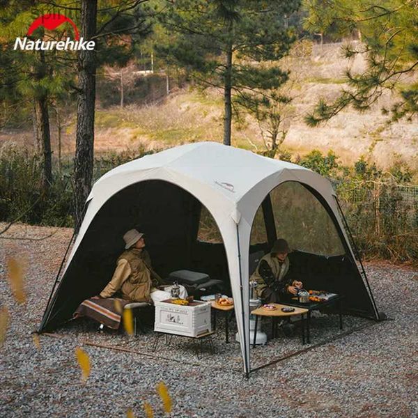 Shade Naturehike Cloud World Toldo 4 Personas Lona Refugio Canopy 10 Camping Sombra Grande Titanio Vinilo Negro UPF50+ Carpa Impermeable YQ240131