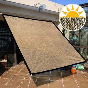 Shade Outdoor Patio Sun Shade Sail Rectangle Garden Sunshade Net Garden Balcon Net Summer Anti-UV Sun Shelter Auvent Car Canopy 230404