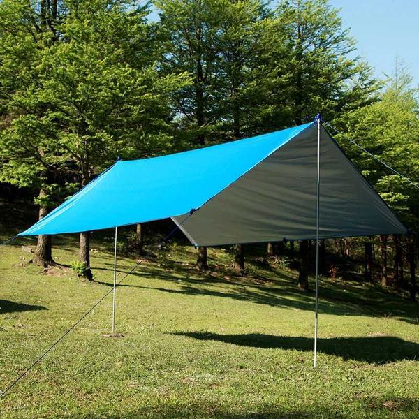 Sombra Tewango 210T Impermeable Recubrimiento de plata al aire libre Anti UV Refugio solar Estera de picnic Tienda Toldo Toldo Lona Camping Refugio solar YQ240131