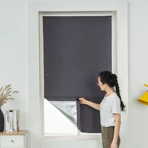 Couverture de fenêtre de nuance Aliminables Blackout Blavayables Curtain pliable Autovable en tissu aspirant rideau de tassement Sunshade Home Supplie 240520