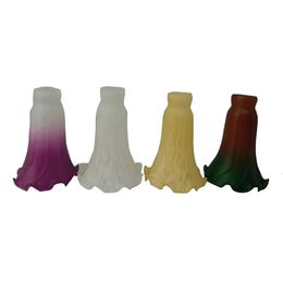 Shades E14 Pond Lily Glass Lampshade Accesorios de iluminación de repuesto para lámpara talbe lámpara de pared lámpara colgante 321Z