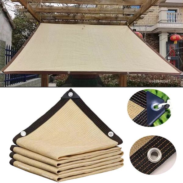 Sombreado toldo de jardín vela toldo para acampar al aire libre balcón ventanas aislamiento térmico parasol red piscina verano redes de protección solar 240309