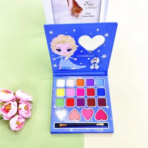 Ombre 19 couleurs motif de dessin animé mignon miroitant paillettes mates Blush multicolore maquillage fard à paupières Palette enfants scène maquillage beauté