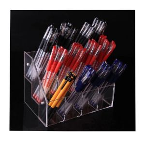 Schaduw 2/3/4 lagen Pen opslagrek Clear Acryl Eyeshadow Pencil Holder Stand Color Pen Cosmetica Lipstick Nagellak Display Box