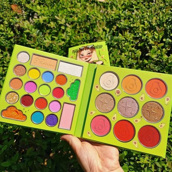 Ombre 29 couleurs dessin animé fille motif ombre à paupières plaque miroitant mat poudre chatoyante séquelles maquillage fard à paupières Palette beauté vitrée