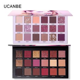 Shadow 2 pcs/lot UCANBE marque meilleure vente ombre à paupières maquillage ensemble paillettes miroitant mat NUDE Palette fard à paupières brillant Pigment cosmétiques