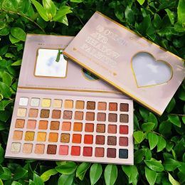 Sombra 50 colores Patrón de amor Mate DIY Paleta de sombras de ojos Brillo Rubor Sombra de ojos Pigmentos Brillo Belleza Maquillaje para ojos Espectáculo facial