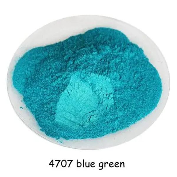 Ombre 500 grammes de couleur bleu vert, perle cosmétique, poudre de pigment de perle de Mica, pour vernis à ongles et maquillage, ombre à paupières, rouge à lèvres