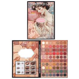 Schaduw 70 kleuren Sleeping Beauty Matte oogschaduwpalet met spiegel glitter blush pigment professioneel make -uppalet voor gezichtsogen