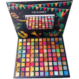 Shadow 99 kleuren oogschaduwpalet Braziliaans carnaval make-uppalet Matte glitter parelmoer Shimmer oogschaduwpoeder neonpigmenten