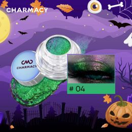 Shadow CHARMACY 10 couleurs Multichrome Gel fard à paupières caméléon brillant Gel fards à paupières flocons Gel yeux Duochrome paillettes Halloween maquillage