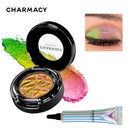 Shadow CHARMACY 2023 nouveau ensemble de fard à paupières multichrome Shift brillant surligneur Pigments ombres à paupières avec apprêt maquillage cosmétique pour les femmes