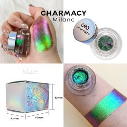 Shadow Chary Fácil de aplicar la sombra de ojos de gel multicromático Camaleón de gel brillante sombras de ojos de gel de gel gel brillo cosmético