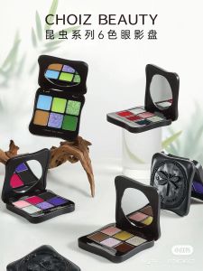 Shadow Choiz Beauty Insect 6 Color Eyeshadow Palate Chameleon Glitter oogschaduw Make -up