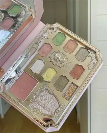 Palette d'ombres à paupières vert mousse Shadow Colorrose, nouvelle palette intégrée en relief à haute brillance, Blush, 2023