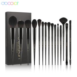 Shadow Docolor à fard à paupières Brussage Set Black Eye Makeup Brushes Blush Bluster Foundation Foundation Dyeshadow Linner Mélangez Brosse Cosmetic Tools