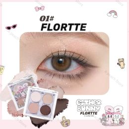 Shadow Flortte Flower Food Bear Chameleon Feed Shadow Smoked Matte Bright Shadow Quad Plate Cosmetics Fourcolor Fourcolor Mat