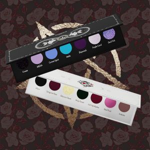 Shadow Haggard's Daughter Of Satan's Seven Color Eye Shadow Palet 2023 New Dark Goth Small Pearl Matte