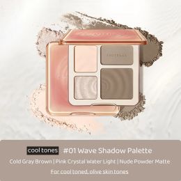 Contour de surligneur d'ombre Palette de bronzer 3D 4 couleurs Nude Makeup Natural Color Rendu Facile à porter Pigment pigment Powder Beauty