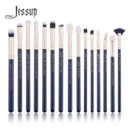 Shadow Jessup 15pcs Makeup Brushes Set Kits Beauty Kits Oeil Make Up Brush Eyeshadow Brush Blender Prussian Blue / Golden Sands