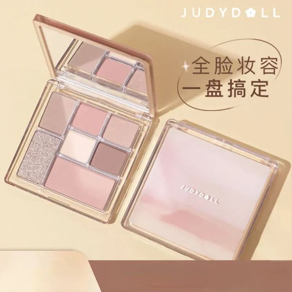 Shadow Judydoll 7 couleurs palette de fards à paupières Blush Fiming et contouring Matte Pearlescent Glitter Eyeshadow Palette