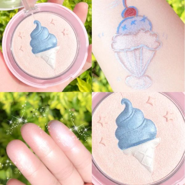 Shadow KQTQK Hada de hadas Mapeante Glow Contour contornos brillantes Paleta de brillo de resmir