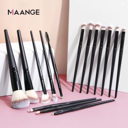 Shadow Maange Pro 15pcs Makeup Brushes Set Powder Foundation Foundation Blush Feryshadow Lèvre Blend Cosmetic Face Make Up Brush Tool Kit Maquiagem