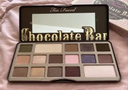 Paleta de sombras de ojos con barra de chocolate, perfumada con chocolate real, sombra de ojos de 16 colores