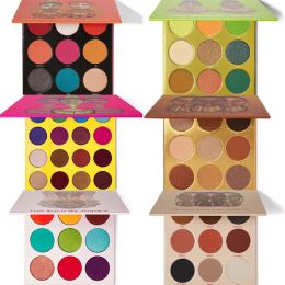 Sombra de maquillaje Sombra de ojos Paleta impermeable 9 colores dorado alto pigmento metálico brillo chispa ahumado paleta de sombra de ojos fina para mujeres