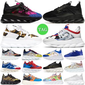 versace chain reaction 2 versaces Chain Reaction 2 Chainz chaussures de marque hommes femmes luxe en caoutchouc sports de plein air baskets plate-forme décontracté