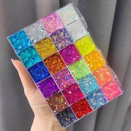 Sombra Sin logotipo Brillo Sombra de ojos Brillo Cuerpo Cara Arte Lentejuelas sueltas Joyas de diamantes Pedrería Paleta de maquillaje Fiesta impermeable Festiva