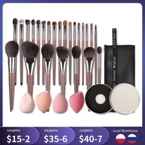 Shadow Ovw Makeup Brushes Natural Brushes Set Eyeshadow Making Up Brush Brush Hair Hair Kit For Makeup Nabor Kistey Mélanger Pinceaux Maquillage