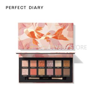 Shadow Perfect Diary Animal Eye Shadow 12 couleurs Papillon Fée Violet Palette Printemps et été Rose Renard Rouge Rouge Marron Palette Maquillage