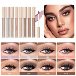 Shadow QIBEST 8 kleuren Matte vloeibare oogschaduwset Waterproof Langdurige oogschaduwset Naakt oogpigment Koreaanse make-up voor vrouwen