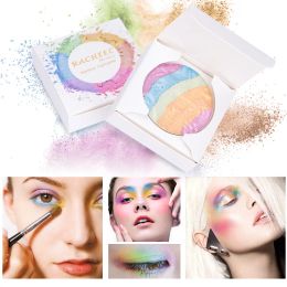 Shadow Rainbow Highlight Fard à paupières 6 couleurs naturel mat longue durée imperméable facile à appliquer portable éclaircissant cosmétiques coréens