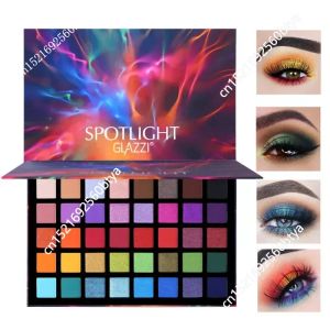 Shadow Spotlight 40 kleuren oogschaduwpalet Kleurrijke kunstenaar Shimmer Glitter Matte gepigmenteerde poeder geperste oogschaduw make-upkit