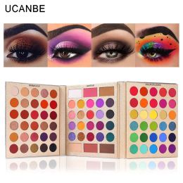 Shadow UCANBE Cosmetic 86 kleuren make-up oogschaduwpalet Shimmer matte oogschaduw met markeerstift Contour Blusher