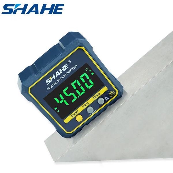 Shahe Digital Angle Gauge Magnetic Prochator Inclinomment Nivel Angle Finder Angle Cube Nivel Nivel with Magnes and Backlight 240429