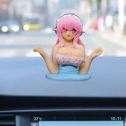 Shaking Chica Girl Car tablero Ornamento sexy lindas muñecas de anime gordas