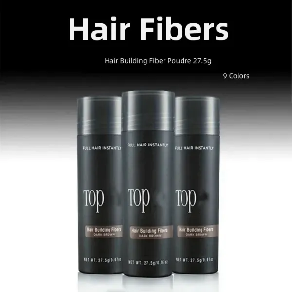 Shampooconditioner 9 couleurs Fibres de cheveux Reprowth Powders Kératin applicateur Bâtiment de cheveux fibre Poudre 27,5g Reprowth Poux Perte de cheveux Conreale