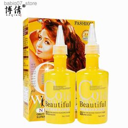 Shampooing revitalisant BOQIAN Eau permanente permanente cheveux ondulés Texture tête de poire Crème permanente liquide bouclée vague froide Lotion pour cheveux ne blesse pas les cheveux 140ML Q240316