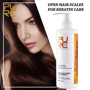 Shampooing revitalisant PURC 300 ml professionnel kératine traitement de lissage des cheveux raides produit de soin des cheveux brésiliens bouclés à la kératine Q240316